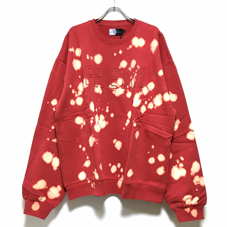 楽天市場】ブリーチ抜染 オーバーサイズ スウェット 長袖 裏起毛