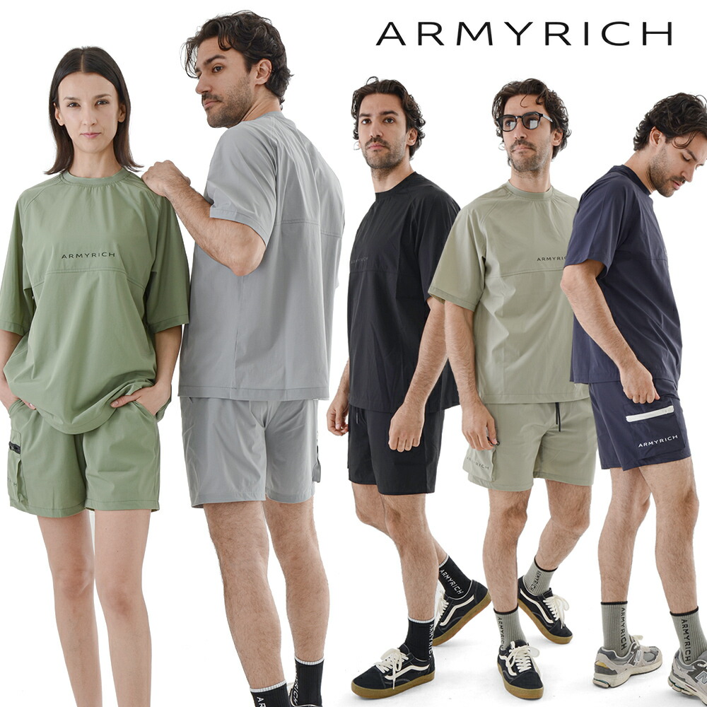 楽天市場】☆OT ARMYRICH ストレッチナイロンTシャツセットアップ