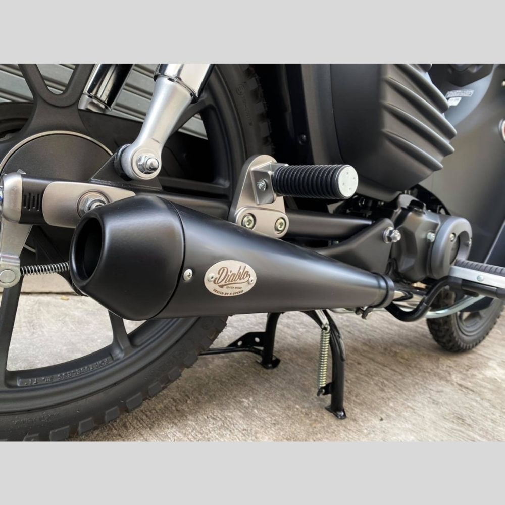 楽天市場】ホンダ スーパーカブ C125 ブラック&クロム マフラー