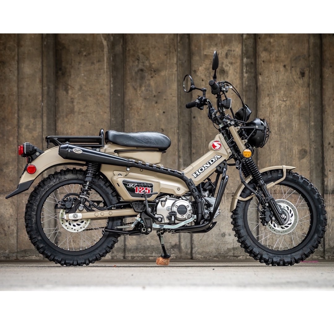 楽天市場】ホンダ ハンターカブ CT125 マフラー オールブラック CT13