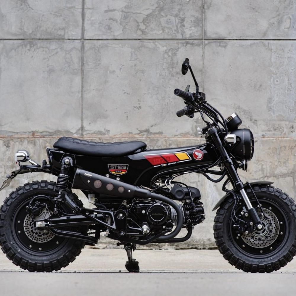 楽天市場】ホンダ ダックス125用レトロショートスクランブラーマフラー