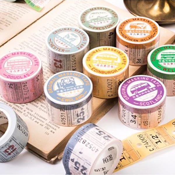 楽天市場】シール 東京アンティークセレクト 古いバスチケット ロール