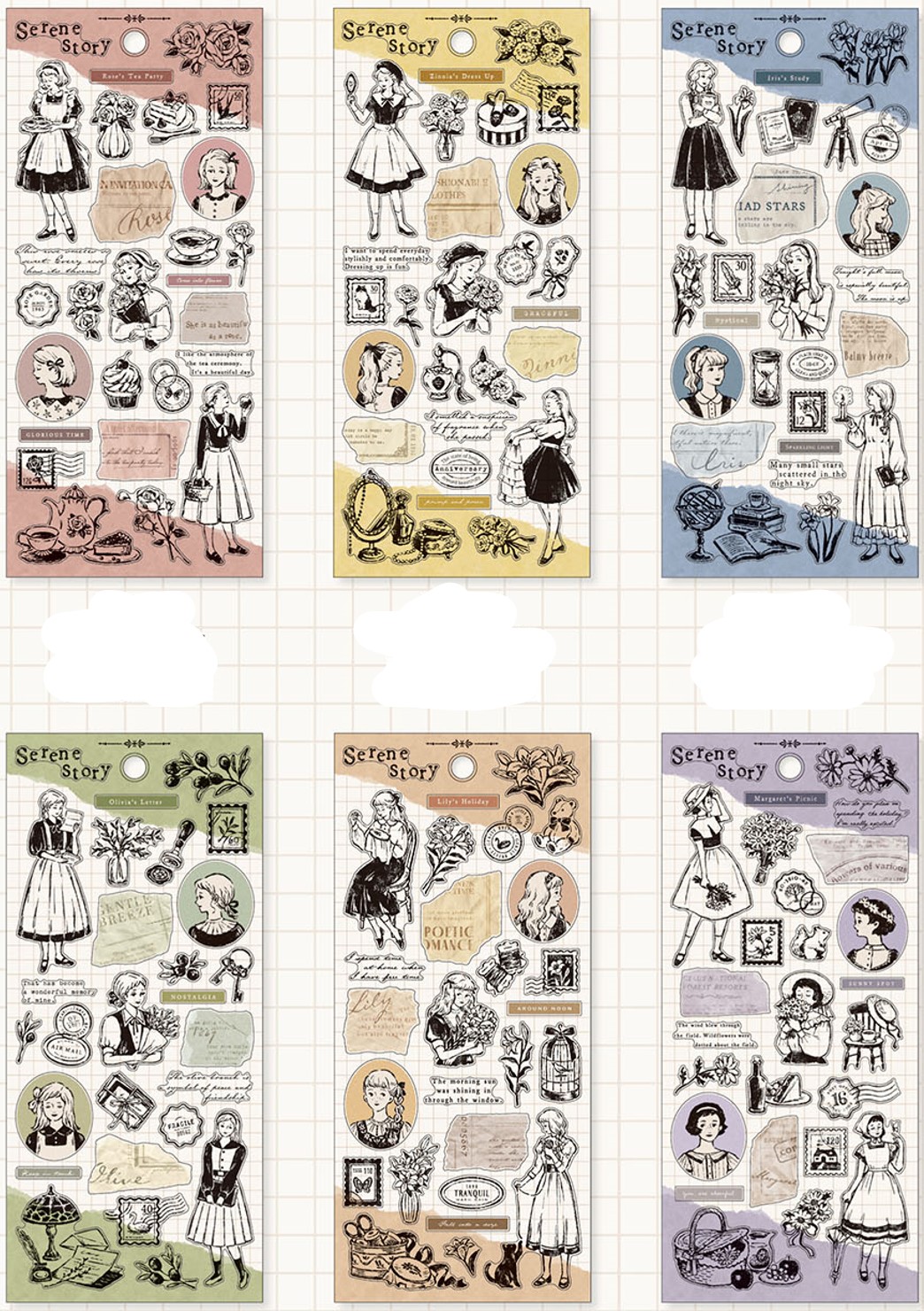 楽天市場】シール セリーンストーリーステッカー miw_82065_82070