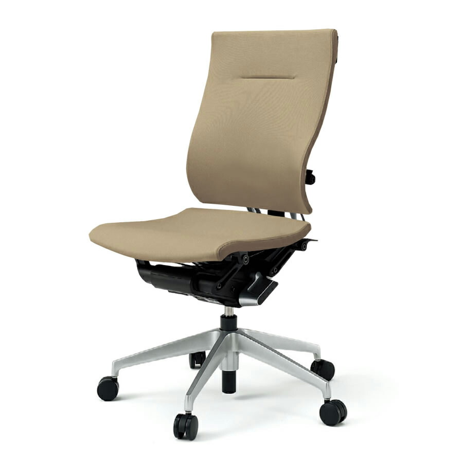 楽天市場】オフィスチェア 背クロス 肘なし アルミ脚