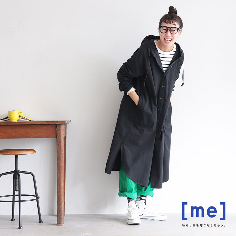 楽天市場】[me] 私のフードなワンピース M/L/LL/3L/4L/5Lサイズ