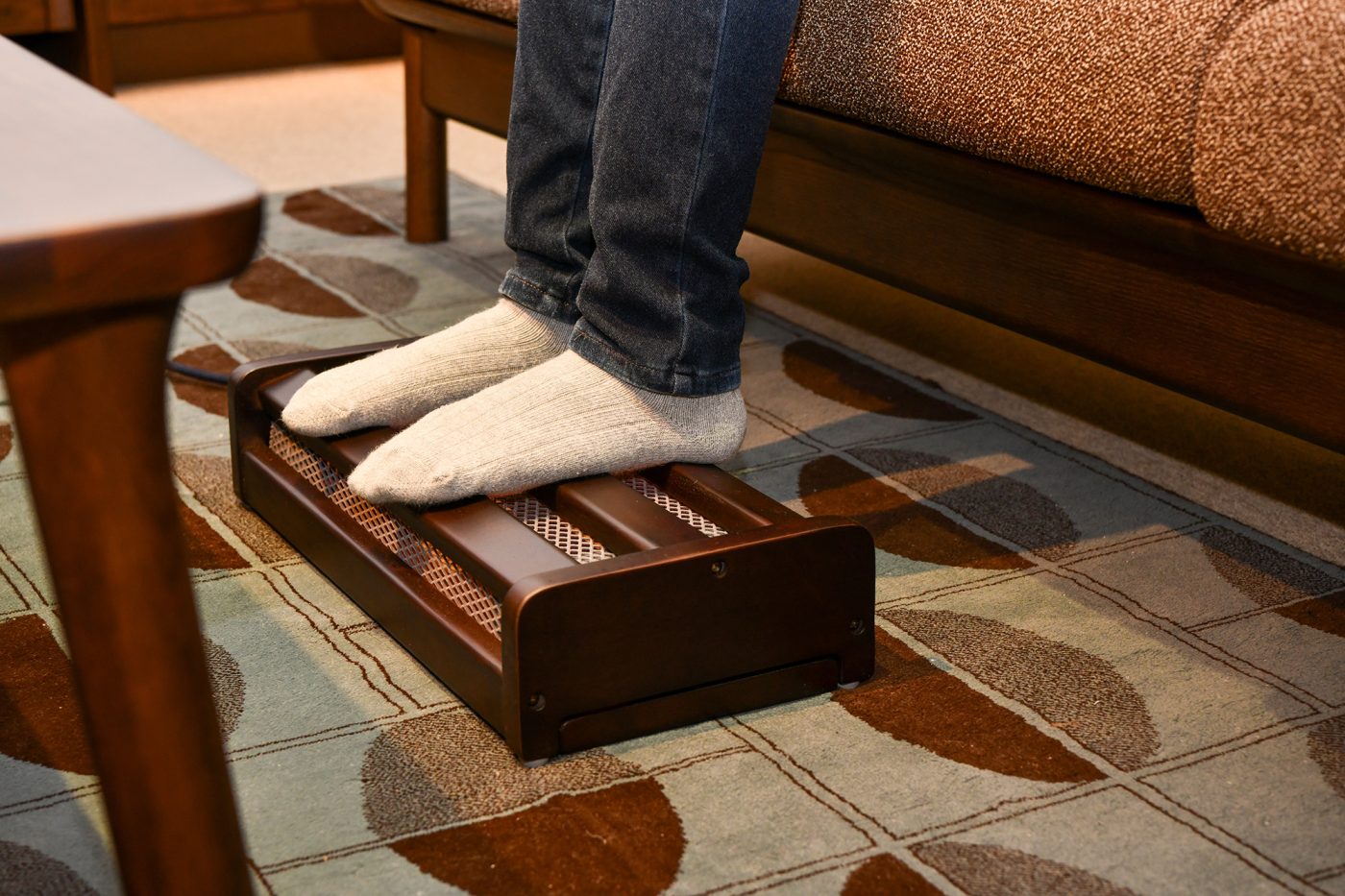 楽天市場】【500円OFFクーポン】3日20時～ 木枠フットヒーター 幅49cm