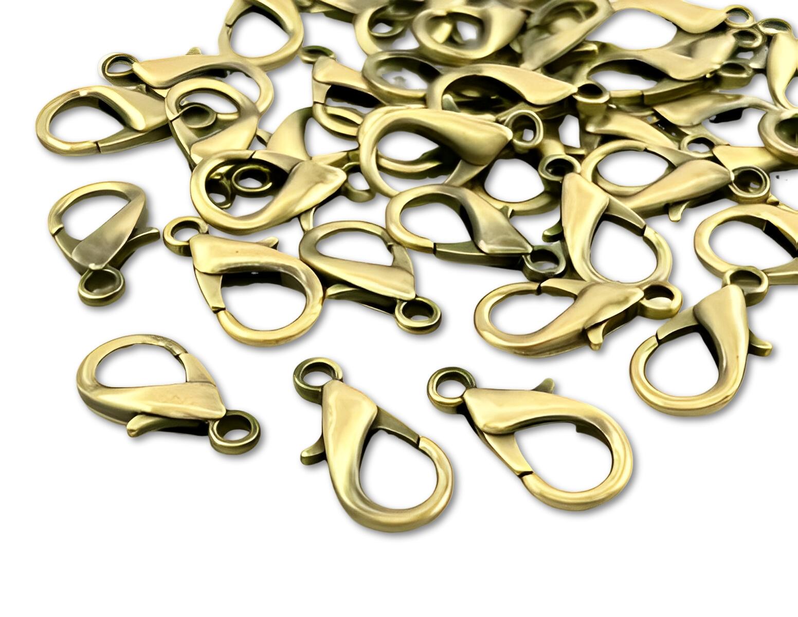 楽天市場】「kk21」 カニカン 丈21mm 約50個入り フック 留め具 副