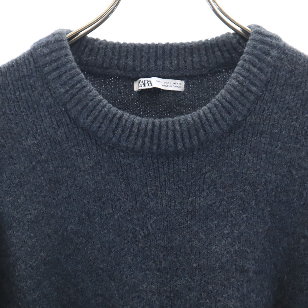 楽天市場】古着 ZARA ザラ 長袖 セーター L ネイビー系 ニット メンズ