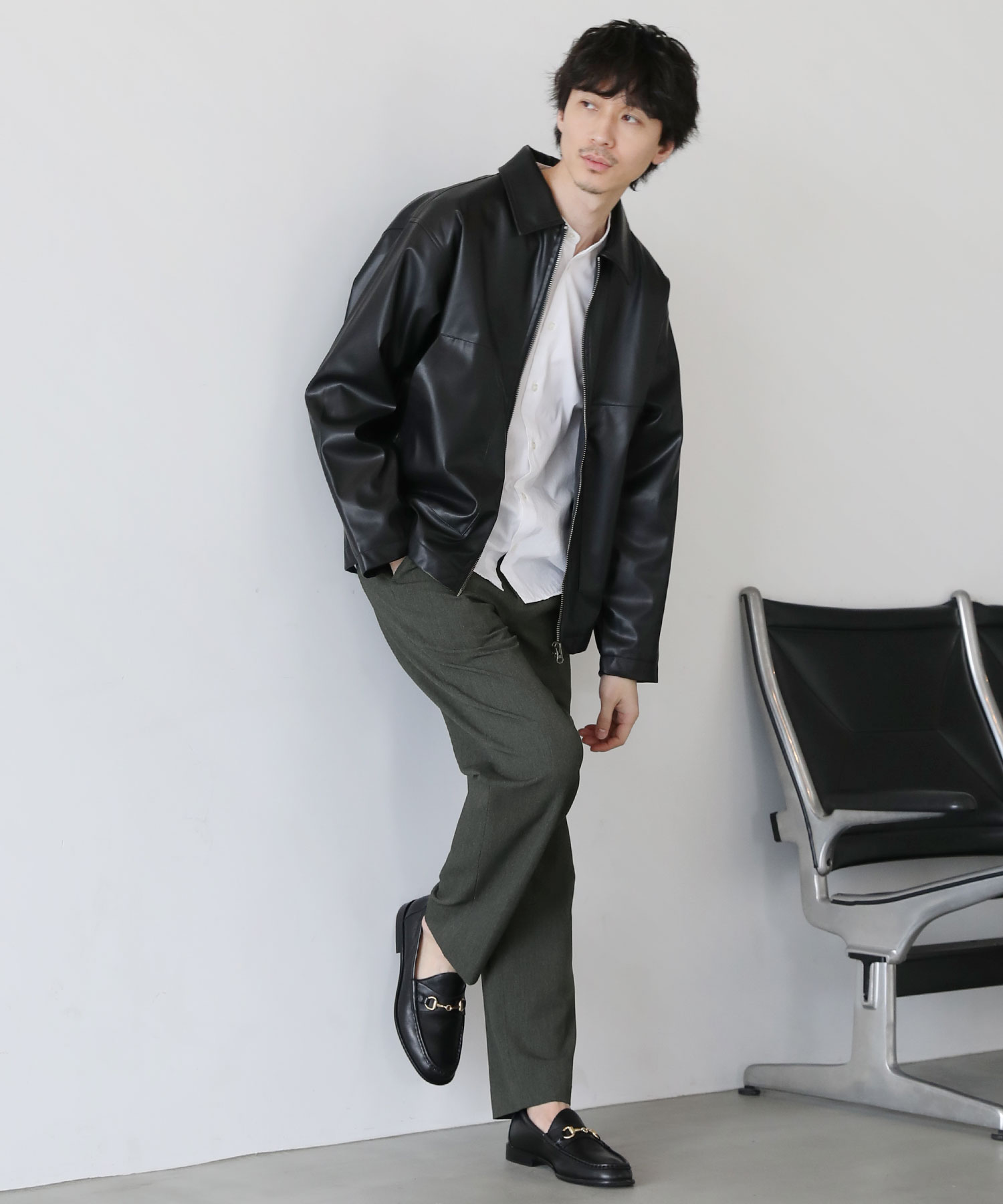 楽天市場】【SALE15】 PUレザーブルゾン ブルゾン ジャケット メンズ