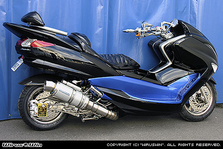 楽天市場】WirusWin マジェスティ250 (4D9)用 プレミアムマフラー