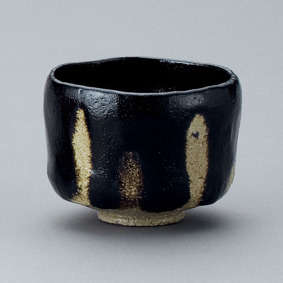 楽天市場】【茶道具 / 楽茶碗】 九代 了入 / 黒茶碗 銘 「福寿竹」 (写