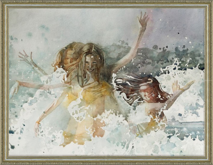 楽天市場】絵画 裸婦画【サマー】壁掛け インテリア 女性画 美人画