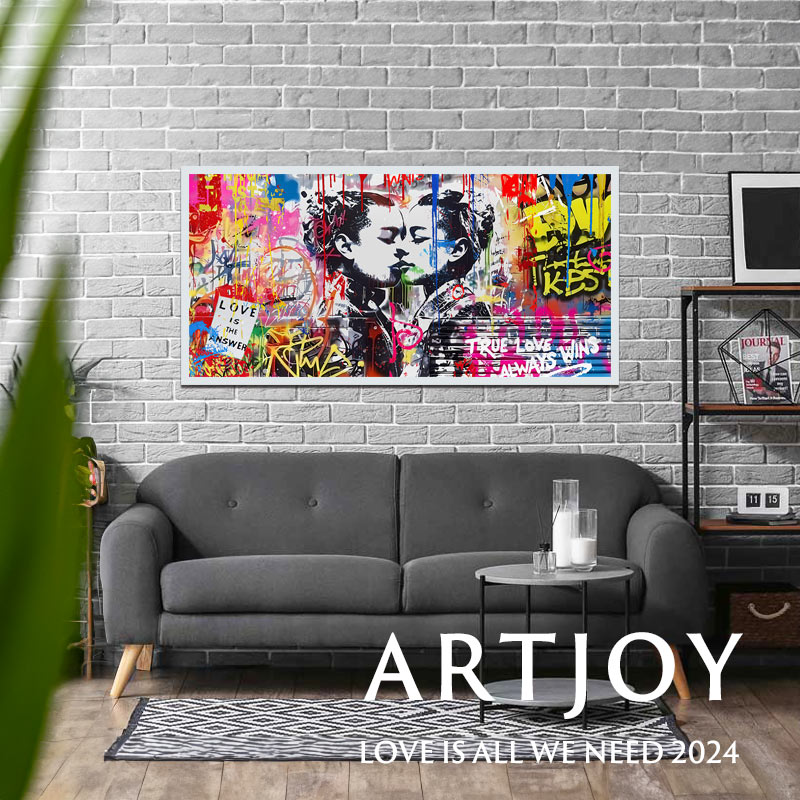 楽天市場】【新作2024】ARTJOY 絵画 TRUE LOVE ALWAYS WINS 50cm×95cm