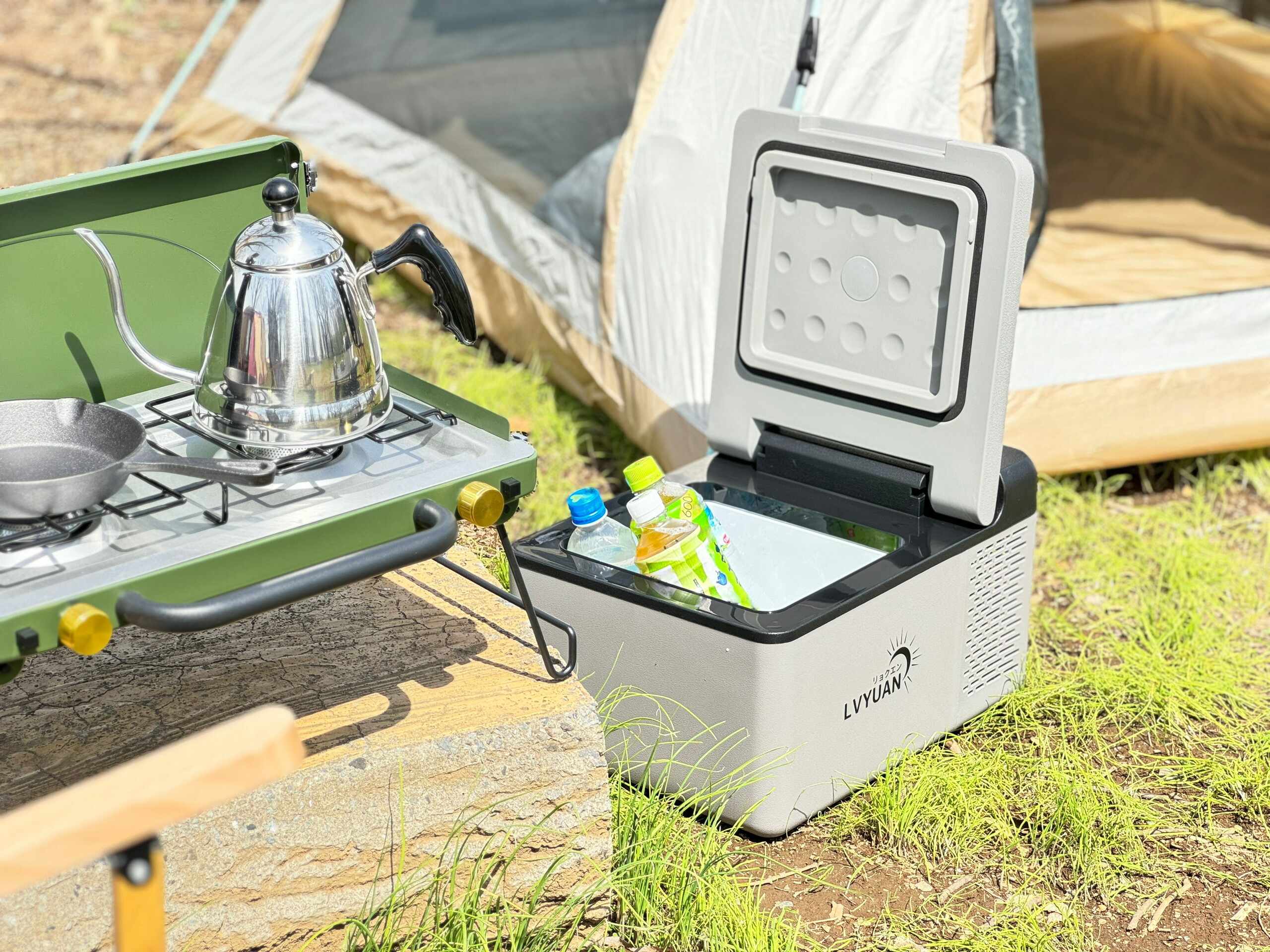 楽天市場】LVYUAN(リョクエン) 車載冷蔵冷凍庫 9L ポータブル 小型 -20