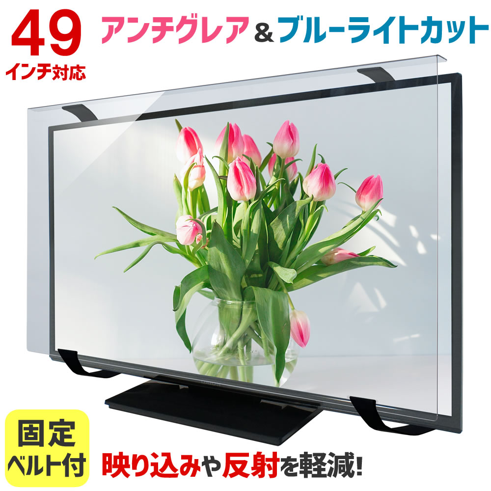 楽天市場】アンチグレア ブルーライトカット 液晶テレビ保護パネル 49