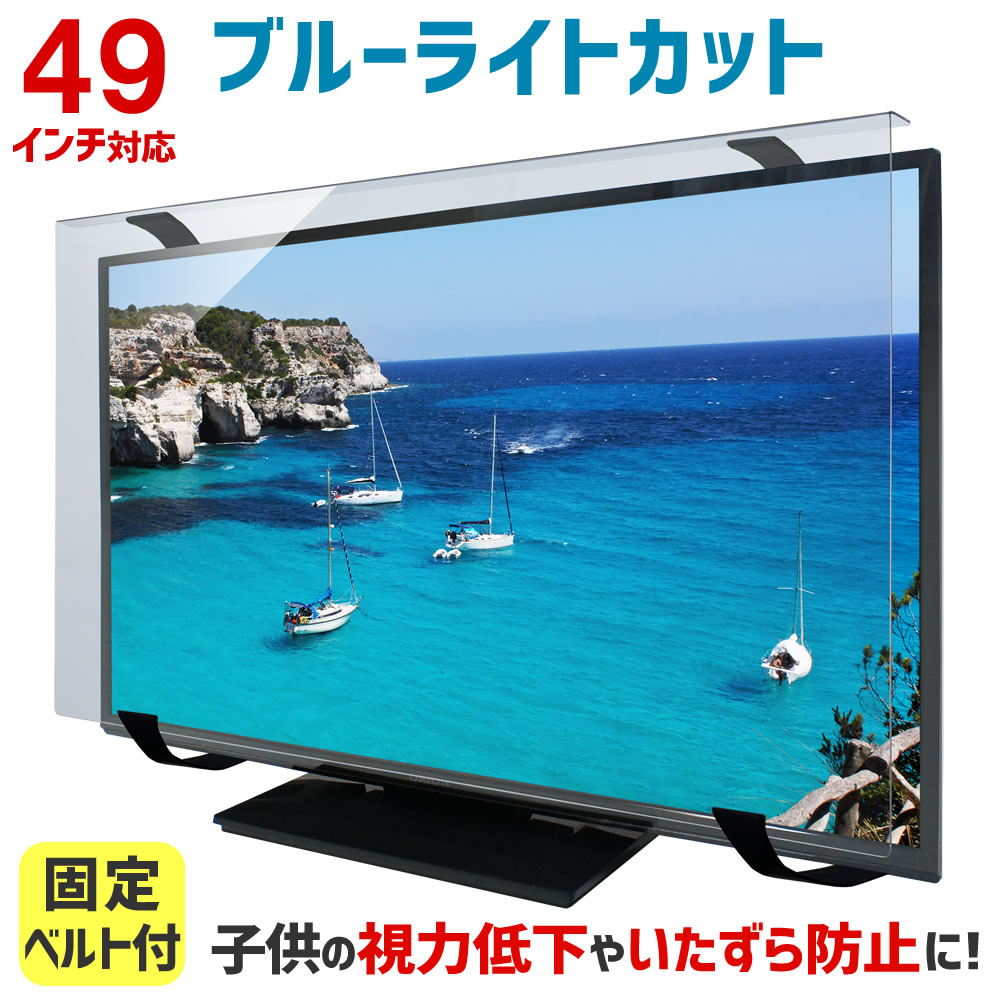 楽天市場】ブルーライトカット 液晶テレビ保護パネル 49インチ 49型