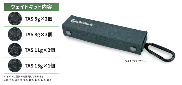 楽天市場】テーラーメイド Qi35 TAS ウェイトキット 純正 ドライバー用