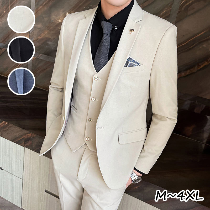 楽天市場】全5色 スーツ メンズ 3点セット 2点セット 紳士服 結婚式