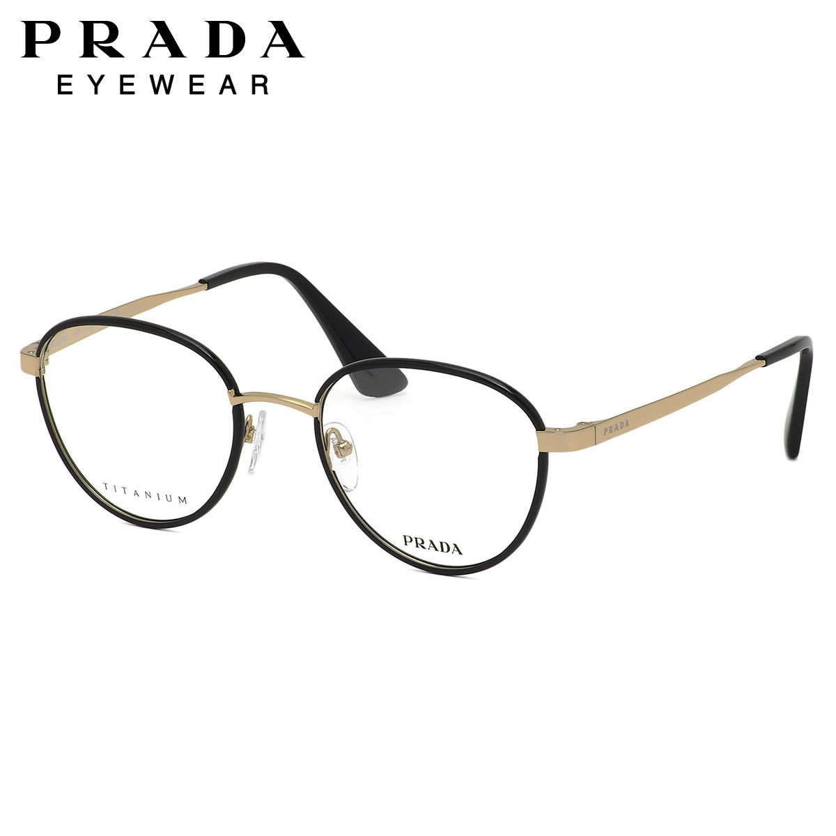 楽天市場】プラダ PR57SVD 1AB1O1 52サイズ メガネ PRADA ボストン