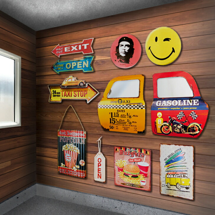 楽天市場】アメリカン雑貨 標識プレート サインプレート ブリキ看板