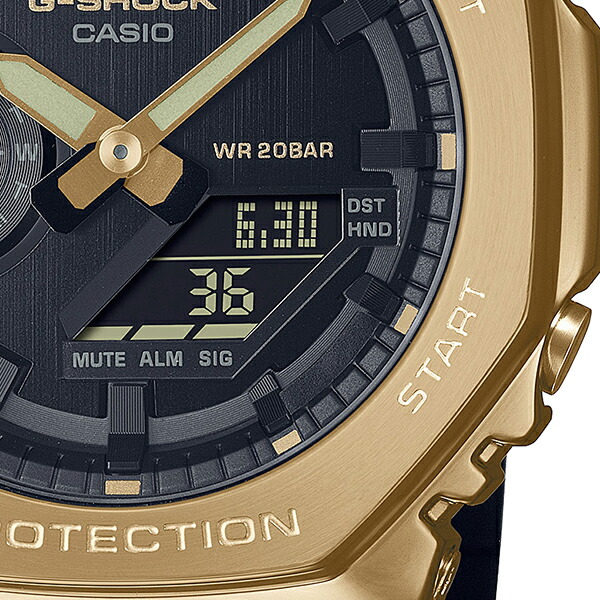 楽天市場】G-SHOCK メタルカバード ゴールド ブラック GM-2100G-1A9JF