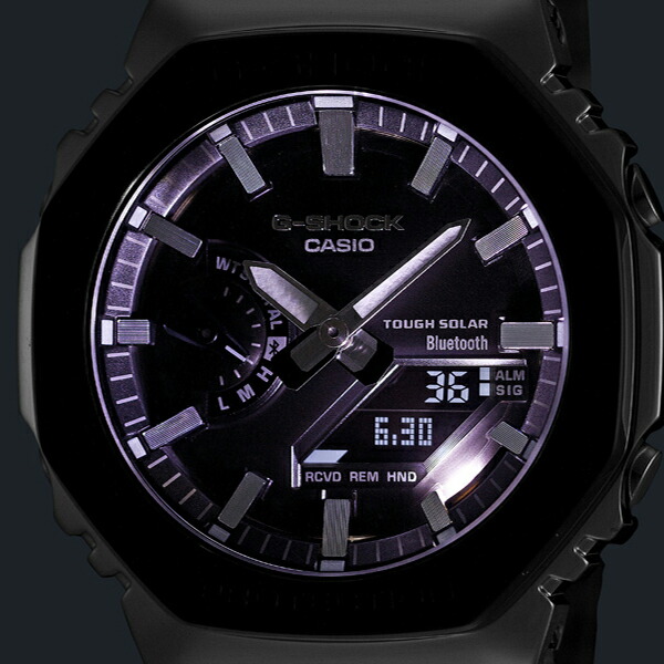 楽天市場】G-SHOCK フルメタル ブラックベゼル GM-B2100BT-1AJF メンズ