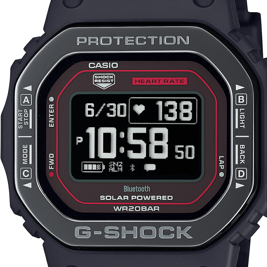 楽天市場】G-SHOCK G-SQUAD 心拍計測 血中酸素レベル計測 DW-H5600MB