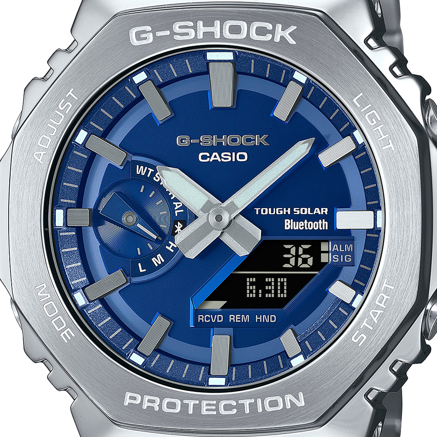 楽天市場】G-SHOCK FULL METAL フルメタル ブルーアクセント GM