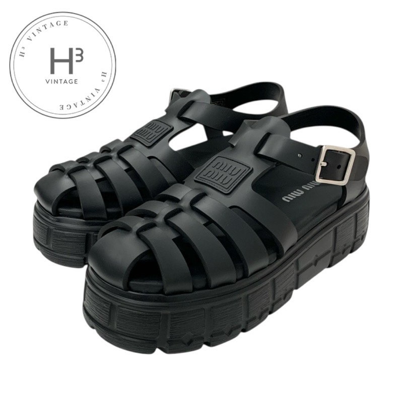 楽天市場】リボン（ブランドミュウミュウ）（サンダル｜レディース靴