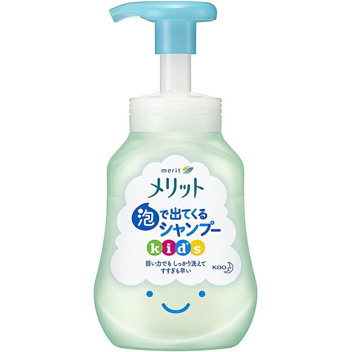 楽天市場】1本入 花王 Kao メリット 泡で出てくるシャンプー キッズ