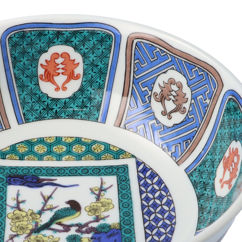 楽天市場】九谷焼 6寸丸盛鉢 菓子鉢 古九谷梅に鳥/美山窯＜送料無料