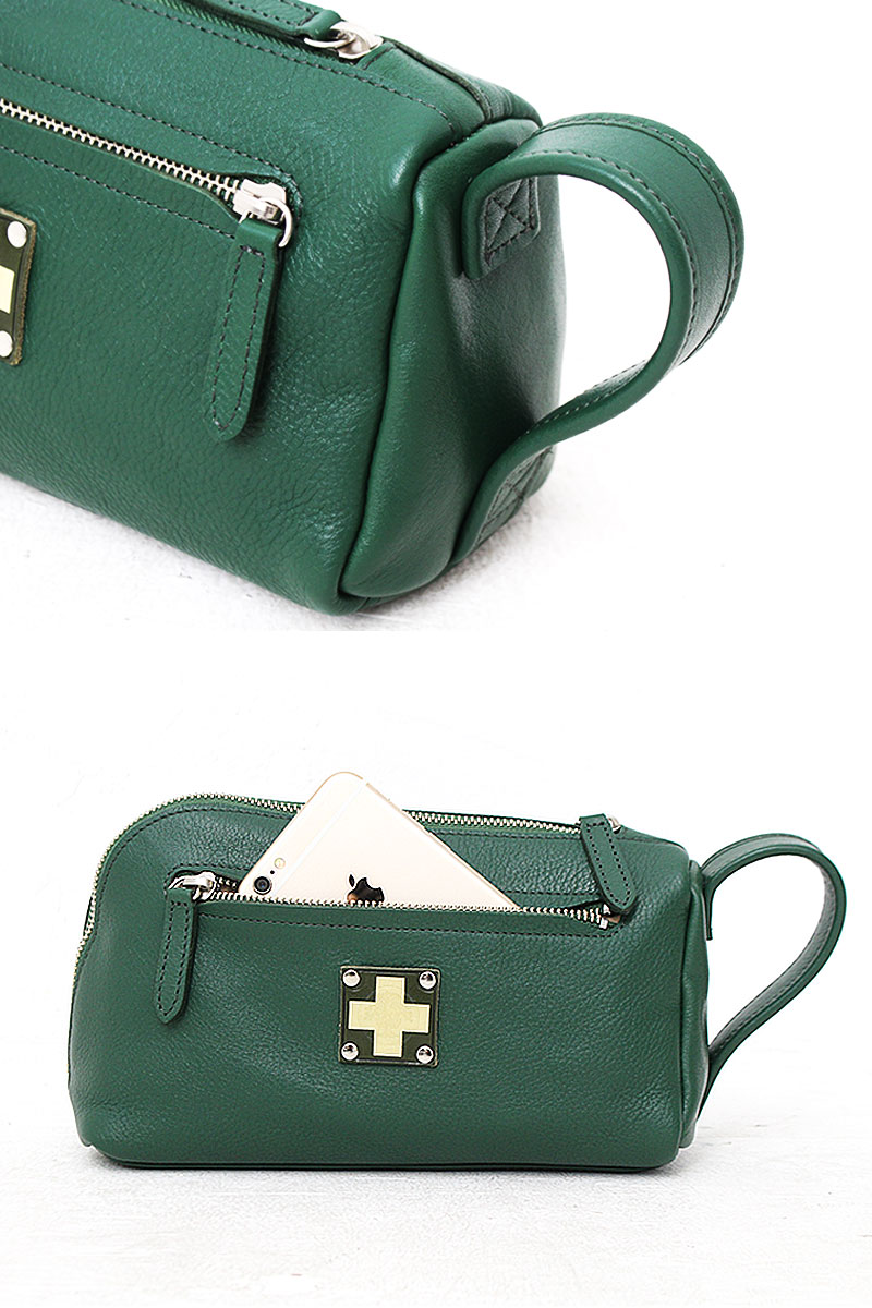 楽天市場】【在庫限り】木の庄帆布 ラウンド ポーチ Round Pouch 総革