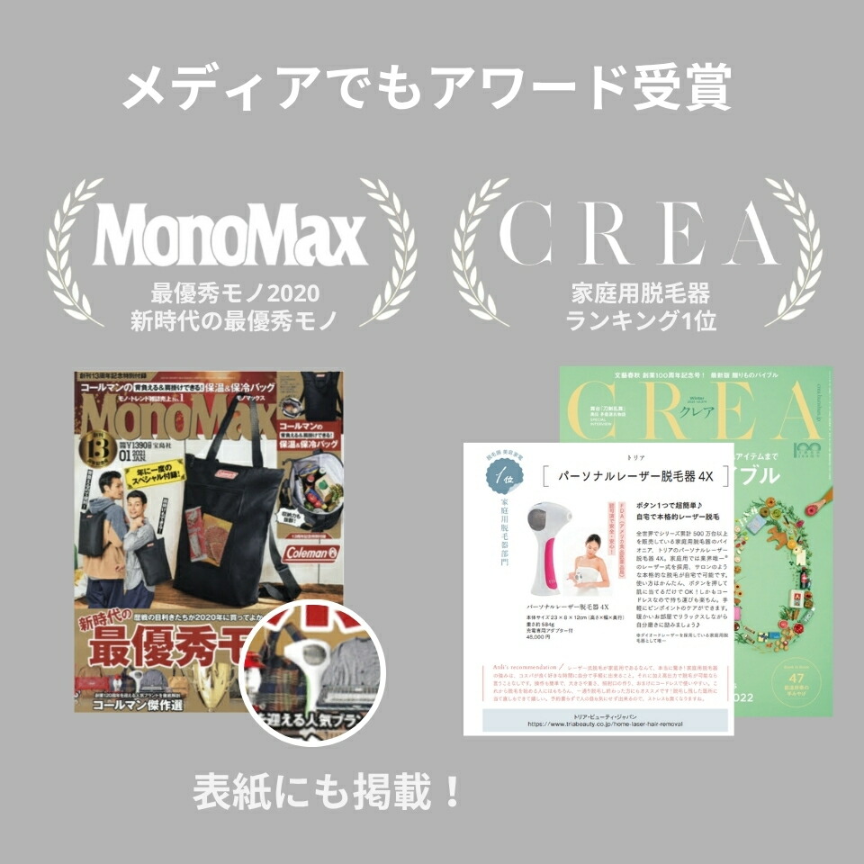 楽天市場】脱毛器 レーザー脱毛器 トリア 4X メンズ レディース 家庭用