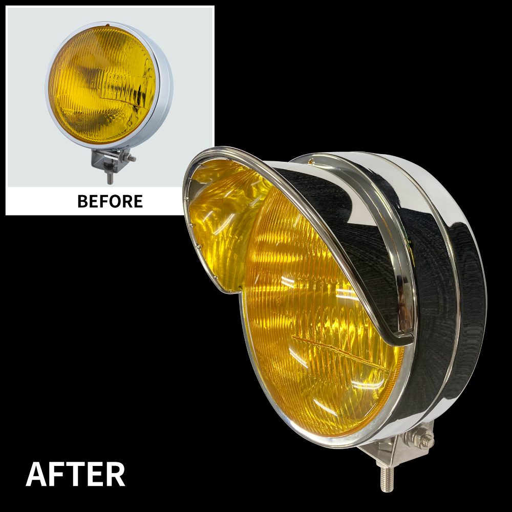 楽天市場】丸型フォグランプ 185/200mmΦ 用バイザー トラック用品