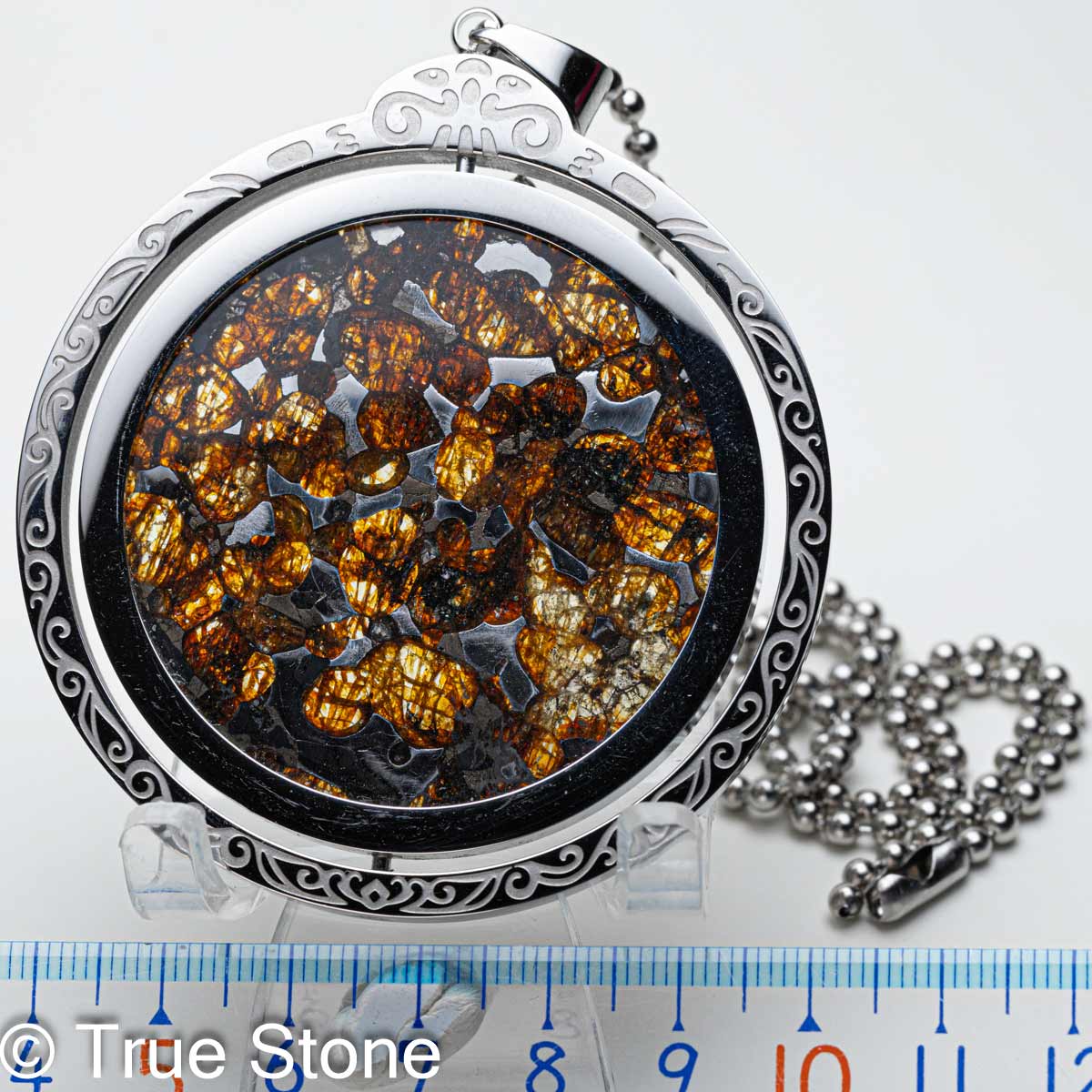 パラサイト隕石 アルタイ隕石 ペンダントトップ 隕石 重さ約23g 共箱