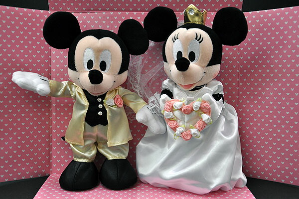 楽天市場】ディズニーキャラクターウェディングぬいぐるみミッキー
