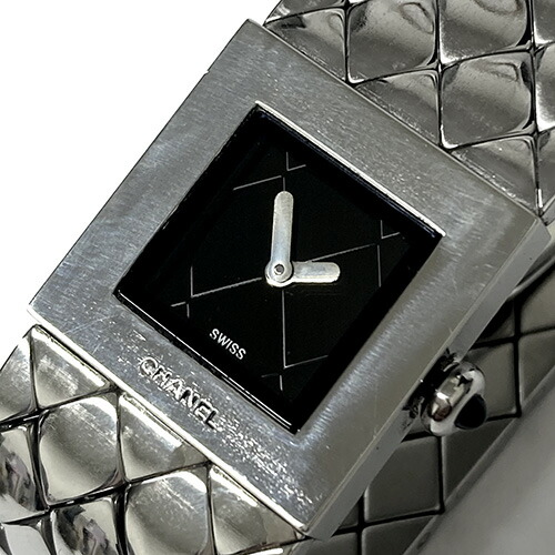楽天市場】シャネル マトラッセ レディース 腕時計 クォーツ SS 黒文字