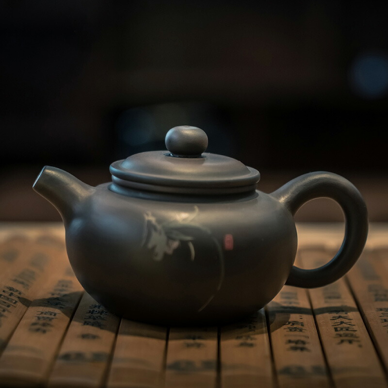 楽天市場】建水紫陶 手作り 中国茶器 220~260ml 茶壺 陶器 急須 磁器