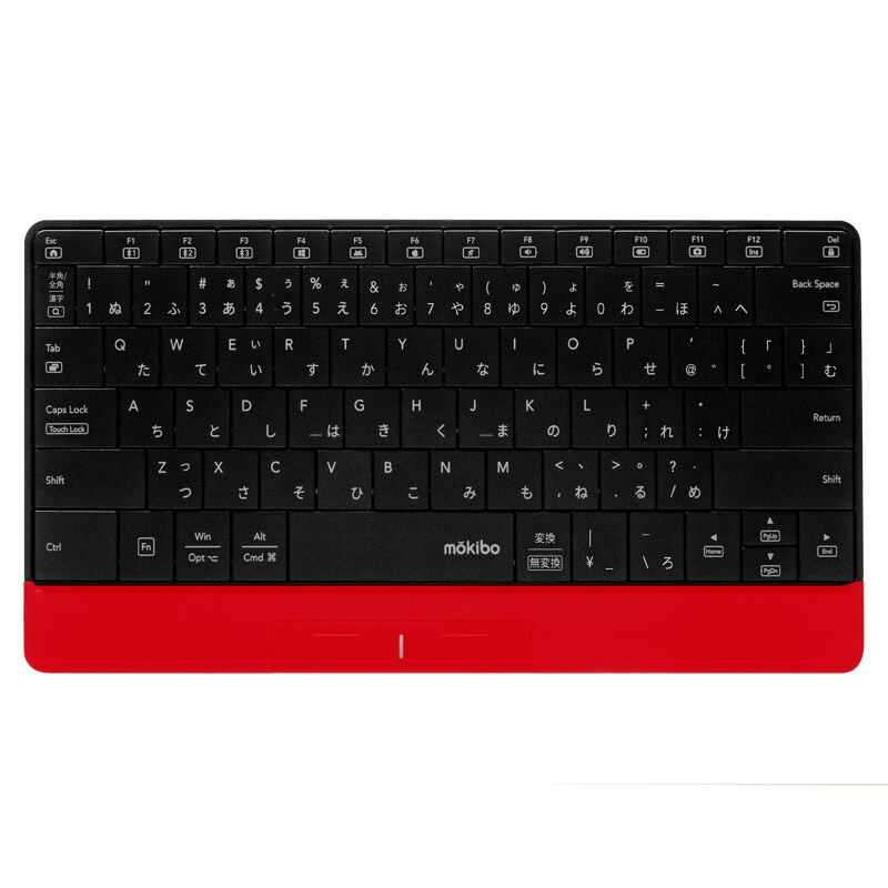 楽天市場】mokibo タッチパッド内蔵 コンパクト ワイヤレスキーボード