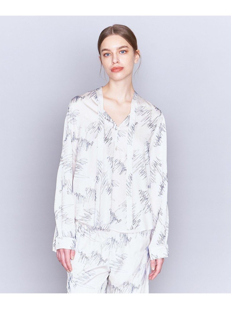 楽天市場】＜AEWEN MATOPH＞P エンブロイダリー ボウタイブラウス