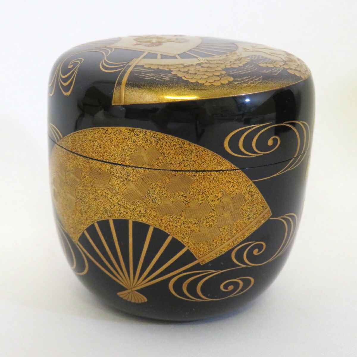 楽天市場】【高級茶道具】平安蒔絵師 六代 一瓢斎作 扇面蒔絵 大棗 内