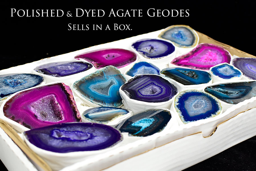 楽天市場】◇お得なBOX販売◇ アゲート カラー ジオード 晶洞◇約3.08