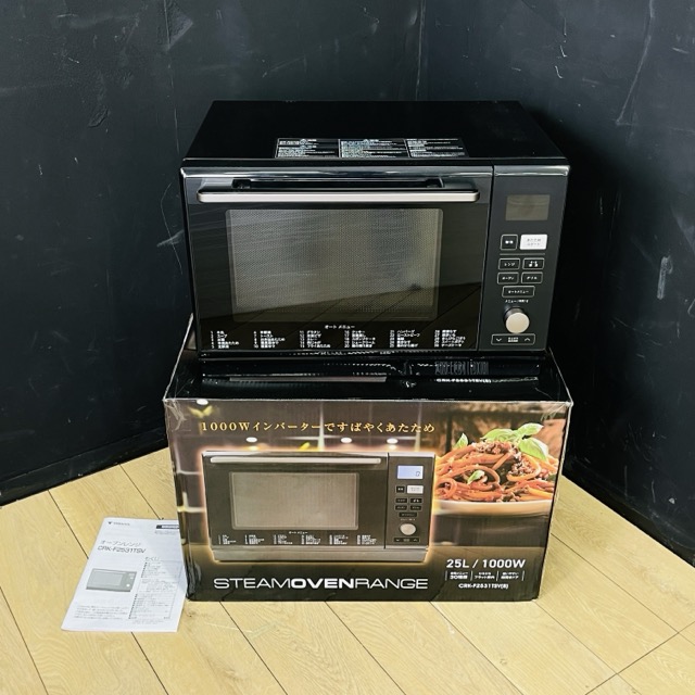 山善スチームオーブンレンジ 19年製 【中古/現状品/簡単な動作確認OK