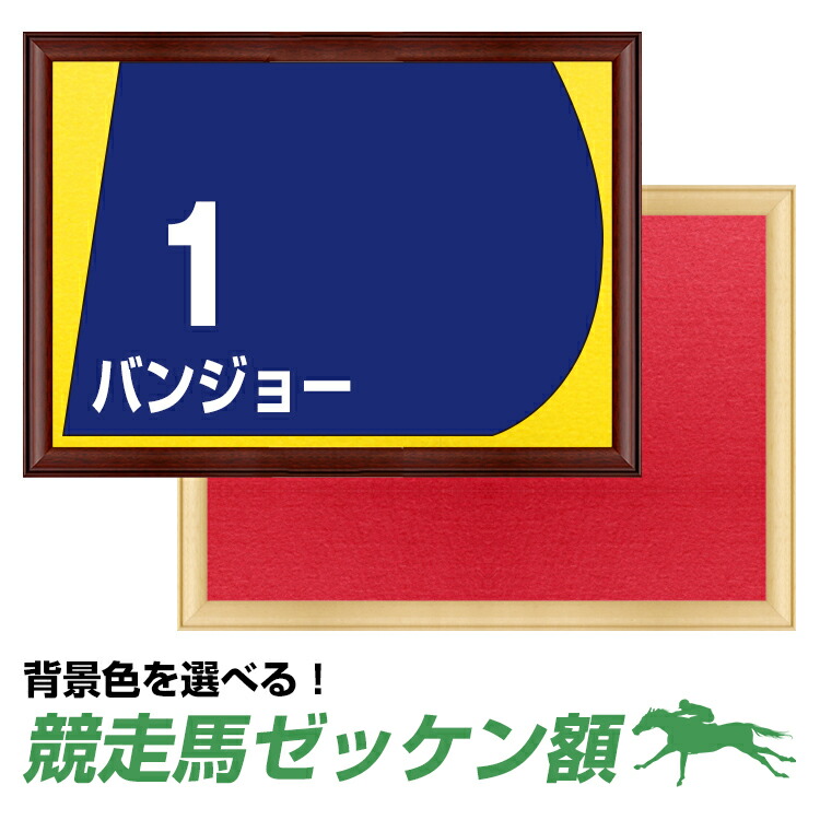 楽天市場】送料無料 競走馬ゼッケン額 ナチュラル/ブラウン 選べる背景