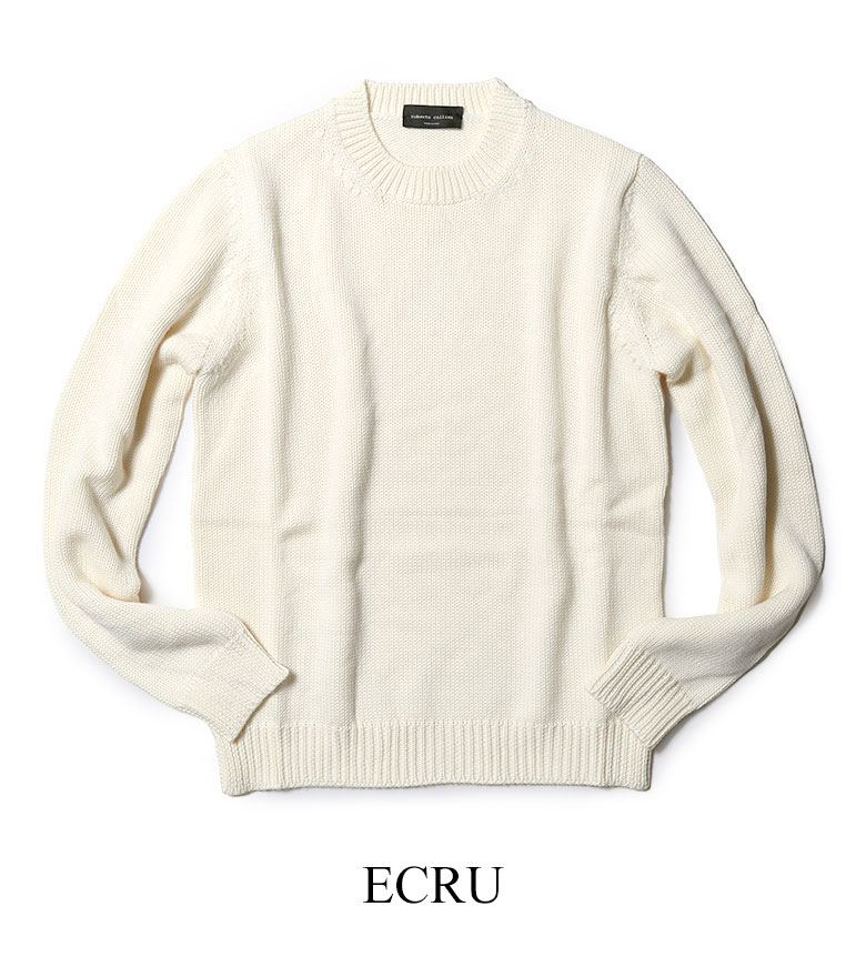 楽天市場】ロベルトコリーナ ニット クルーネック 秋冬 5ゲージ ミドル