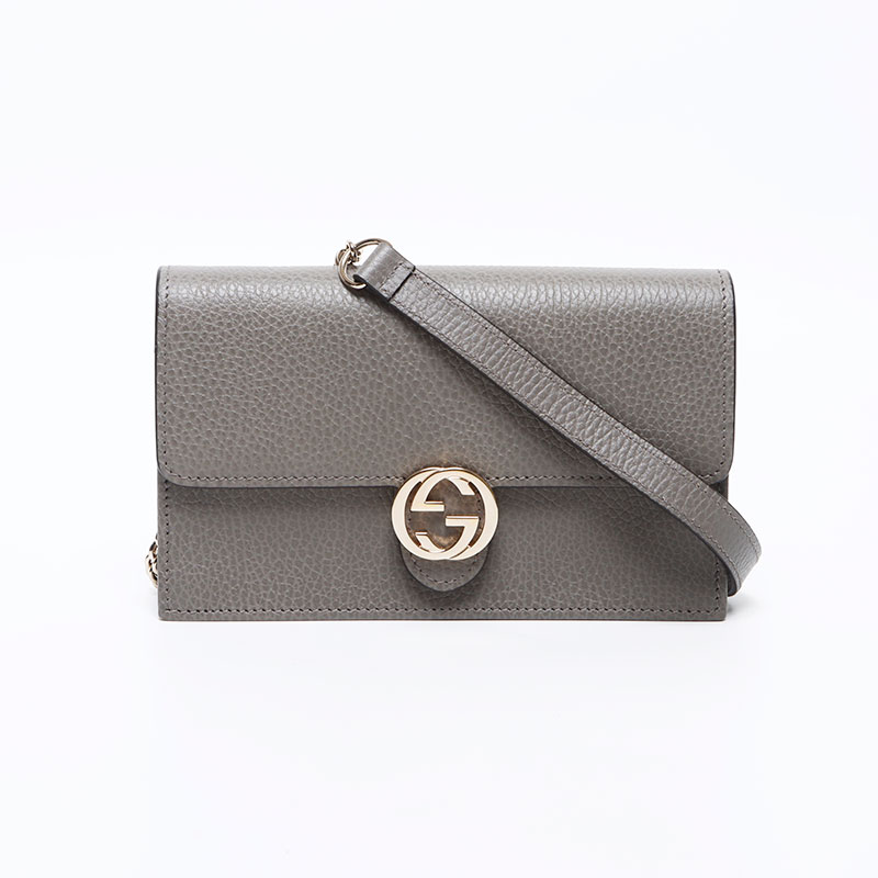 楽天市場】グッチ GUCCI インターロッキング GG レザー チェーン