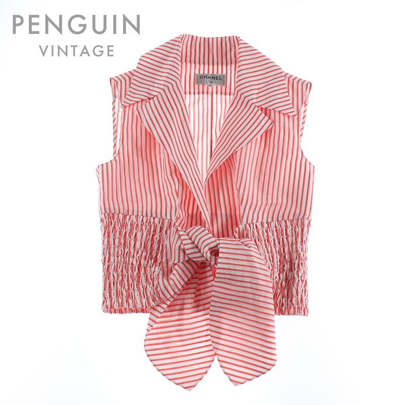 楽天市場】極美品 シャネル CHANEL ココボタン ストライプ