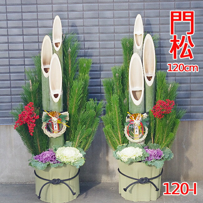 楽天市場】【12/29〜31の間にお届けです】迎春用門松 120-I 120cm