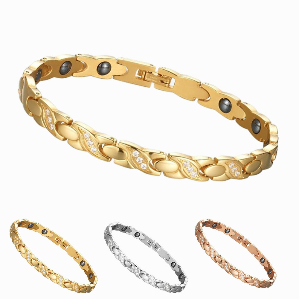 楽天市場】ゲルマニウム ブレスレット レディース 20cm 磁気