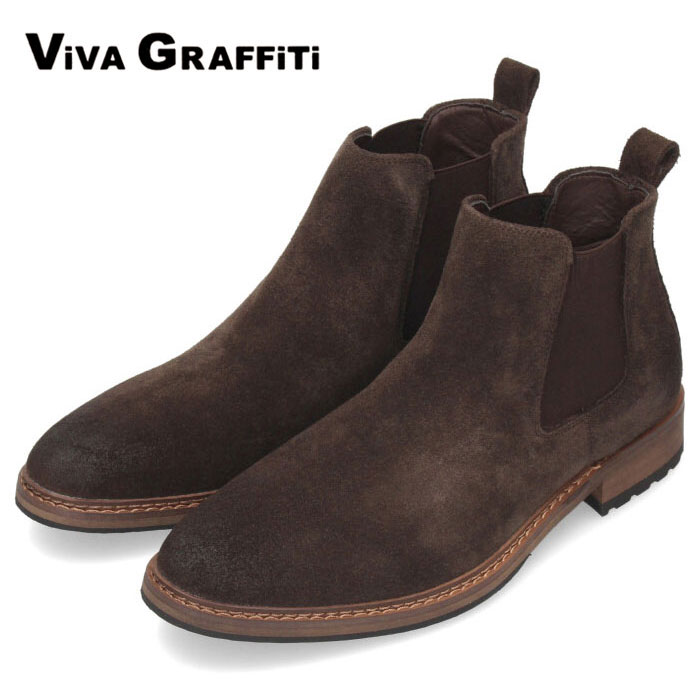 楽天市場】サイドゴアブーツ メンズ 本革 スエード ショートブーツ 黒